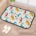 thumbnail image 5 of Floor Door Mats Bath Rugs Childish Funny Dogs Bathroom Carpet Non-Slip Absorbent for Entryway Indoor 23.6x15.7in Carpet Runner, 5 of 7