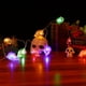 thumbnail image 5 of 1 pieza de Halloween LED fantasma forma de cabeza lámpara cadena calaveras decorativa linterna cadena, 5 of 6