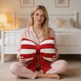 thumbnail image 5 of Bow Pillow Faux Striped Throw Pillow with Core 30x45cm Modern Cute Cushion for Sofa Bed, 5 of 8