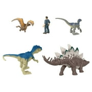 Jurassic World Dominion Chaotic Cargo Pack of 5 Mini Figures with Instant Pose Changes, Toy Gift Set and Collectible​