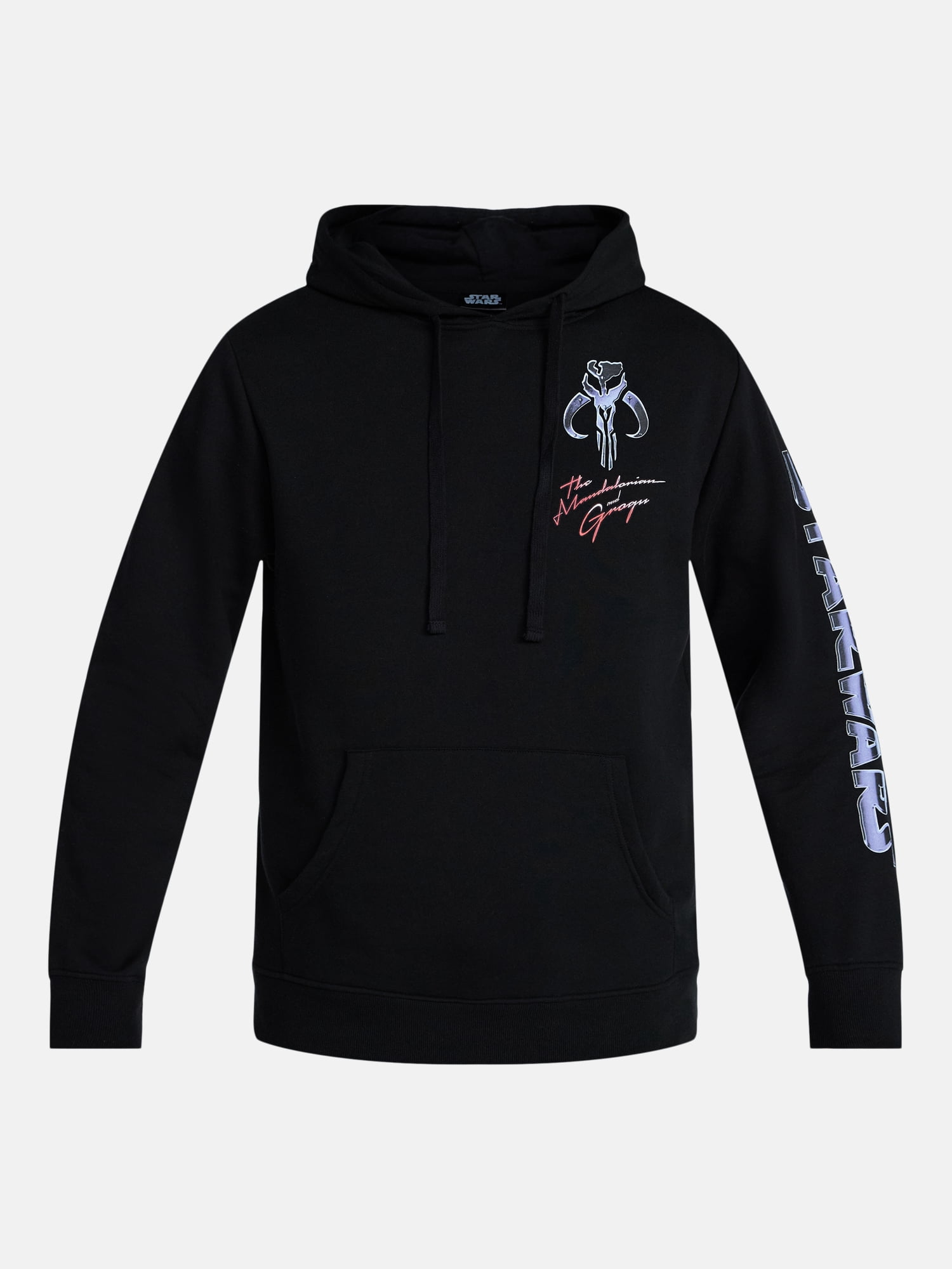 The Mandalorian Men's and Big Men's Chromed Helmet Graphic Hoodie, Sizes XS-3XL