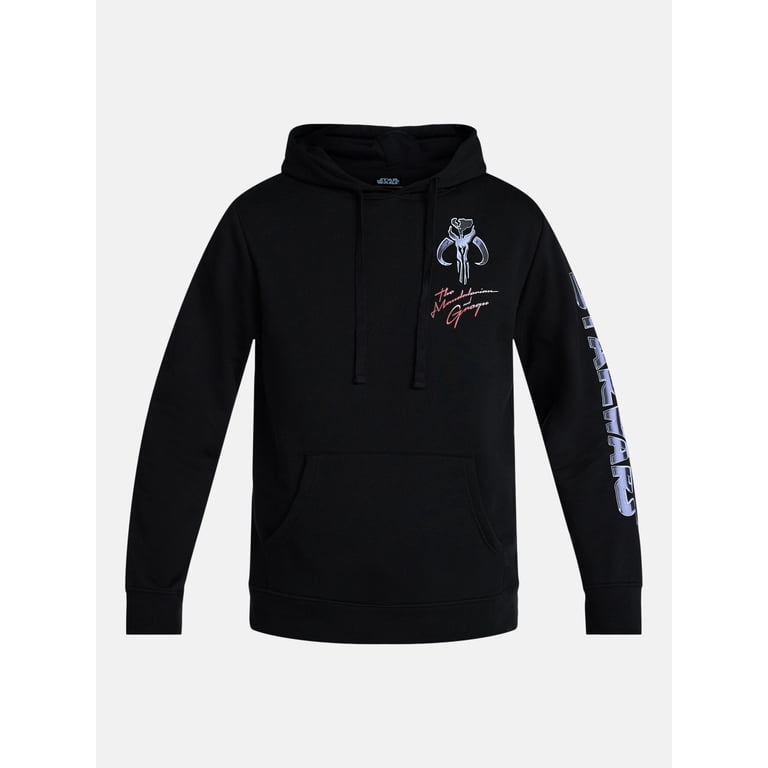 Star Wars Mandalorian Men's Chromed Helmet Graphic Hoodie photo 5