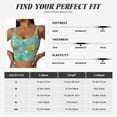 thumbnail image 6 of Lsque Happy Summer Printed Women'S Sports Bra, Compression, Moisture Wicking, High-Impact Sports Bra For Women,Supportive sports bra-, 6 of 9