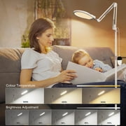 Light Therapy Lamp 10000 Lux, UV-Free Sun Lamp, 360°Gooseneck Happy Therapy with Remote & Touch Control, for Home, Apartment, Office