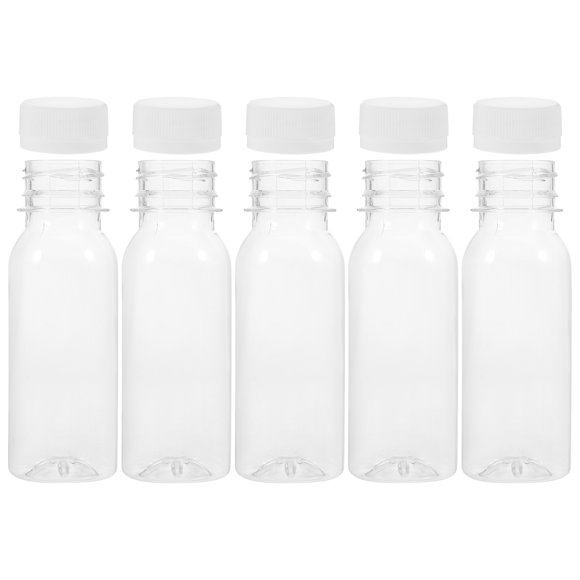Luxshiny 5 Pcs Petites Bouteilles en Plastique pour Liquides Bouteilles en Plastique Vides Design Simple
