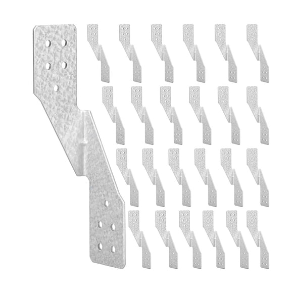 Hurricane Tie Hick Galvanized Hurricane Straps H2.5A Strong Tie Brackets Trusses/Rafters Ties for Wood(25pcs)