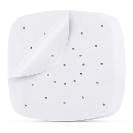 

MORIMA 200Pcs Air Fryer Liner Parchment Paper Liner Square Perforated Baking Paper Non-Stick 8.7 Inch Steamer Paper for Cooki