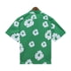 thumbnail image 3 of Camisa de marca de moda DenimTears, camisa de manga corta con solapa informal de verano con estampado de guirnaldas a la moda para hombreVerde, 3 of 4