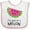 White and Pink, variant on Inktastic I'm One in a Melon Cute Smiling Watermelon Boys or Girls Baby Bib