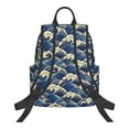 thumbnail image 2 of Hirioo Japanese Water Wave for Lightweight Backpack, Durable and Comfortable, Ideal for Travel, School, Hiking, and Everyday Use, 2 of 9