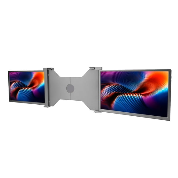 14 Inch Triple Portable Monitor For Laptop, FHD 1080P IPS Triple Portable Monitor For Dual Screen Display, Laptop Monitor Screen Extender For 15-17" Laptop,  & USB C