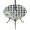 White Green, variant on Round Outdoor Tablecloth with Umbrella Hole and Zipper, Eucalyptus Leaves Tablecloth with Elastic Waterproof, Daisy Spring Floral Botanical Wooden Patio Table Covers for 36" - 44" Picnic Pool Tables