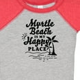 thumbnail image 4 of Inktastic Myrtle Beach is My Happy Place with Palm Trees Boys or Girls Baby Bodysuit, 4 of 5