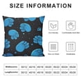 thumbnail image 5 of SHANXI Science Hair Comb Black Footprints Dog Round Dense Starry Dog Pillowcases Home Decor Bed Couch Sofa Office Living Room Cushion for Dog Lovers Gifts 18x18in, 5 of 5