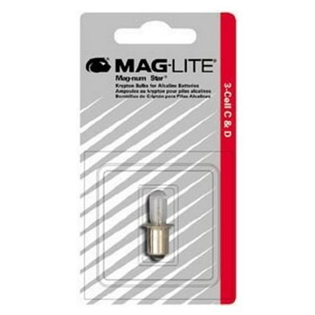 Mag-Num Star Xenon Lamp for 3 Cell Flashlight3-Cell C And D Xenon Maglight Bulb By