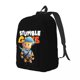 thumbnail image 3 of Mochila Stumbleguys Angel Gladiator Valkyrie para estudiantes de secundaria, divertida mochila de lona con bolsillo para videojuegos, 3 of 4