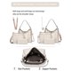 thumbnail image 5 of Set de bolsos BAVERGE para mujer, piel, 3 piezas con cartera y correa, 5 of 7