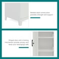 thumbnail image 5 of Space Solutions 53.38 inch High 4 Shelf Storage Locker Cabinet, Welded Metal, Fully Assembled, Vented Door, 3 inch Riser Legs, White, 5 of 15