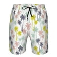 thumbnail image 3 of Logiee Hawaiian Coconut Tree Print Mens Swim Trunks Quick Dry Board Shorts,Breathable Hawaii Beach Shorts Swimwear Bathing Suits-XX-Large, 3 of 6
