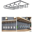 thumbnail image 4 of Stemware Holder Black 4 Slot Iron Wire Assembled Design Corrosion Resistant Easy Cleaning Glasses Storage Hanger for Bar, 4 of 11