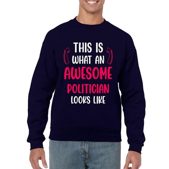 Awesome Politicianlooks Like Sweatshirt Men -Smartprints Designs, Male 3X-Large