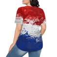 thumbnail image 3 of Fiudx Tops para Mujer Top Estampado con Cuello Redondo y Manga Corta Informal para Mujer a La Moda, 3 of 5