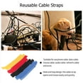 thumbnail image 3 of 80pcs Cable Organizer Cord Fastening Ties Adjustable Cable Management Straps, 3 of 9