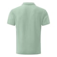 thumbnail image 5 of Rotm Dry Fit Polo Shirts for Men Men's Ice Silk Short Sleeve T-Shirt Lapel High-end Polo Shirt Light Green,L, 5 of 5