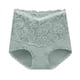 thumbnail image 3 of Gibobby Panty sexy Ajuste Ropa interior de encaje para mujer, talla grande, cintura alta, algodón, , cubierta completa(Verde， M), 3 of 5