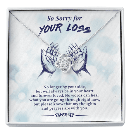 Sorry for Your Loss - Memorial Gift - Condolence Gift - Sympathy Gift - Remembrance Necklace - Bereavement Gift