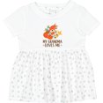thumbnail image 3 of Inktastic Grandma Loves Me Woodland Fox Girls Baby Dress, 3 of 5