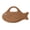 A-brown, variant on Straw Clutch Purses for Women, Summer Cute and Unique fish Straw Purses and Handbags Woven Raffia Beach Bag(Khaki)