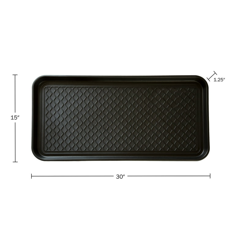  Just Suk It Up.com™, Absorbent Boot Mat - 13 x 32 in - Black  (Also Available in Brown and Grey): Home & Kitchen