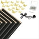 thumbnail image 1 of Juego de 20 Hojas de Papel de Regalo para Ramo de Flores, Papel de Regalo Floral, Suministros de Floristería con 48 Piezas de Mariposas Doradas 3D, 1 of 5