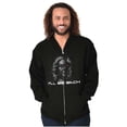 thumbnail image 3 of Funny I'll Be Back Bach Music Pun Men's Big & Tall Graphic Zip Up Hoodie Brisco Brands 5X, 3 of 5