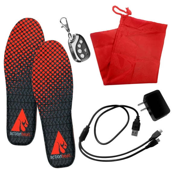 ActionHeat AH-INS-LI-01-SM Adult Fabric Rechargeable Heated Insoles