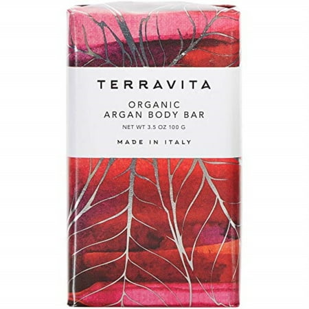 Terravita Organic, Vegan, & Gluten-Free Body Bar Soap, Argan, 100 Gram