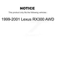 thumbnail image 2 of CMX Front Rear Disc Brake Rotors and Ceramic Pads Kit for Car 1999-2001 Lexus RX300 AWD K8C-101304, 2 of 11