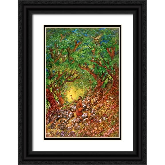 Bell, Bill 11x14 Black Ornate Wood Framed with Double Matting Museum Art Print Titled - 024