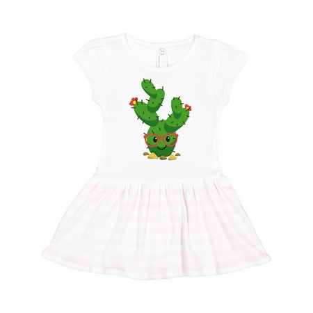 

Inktastic Cute Hipster Cactus Gift Toddler Girl Dress