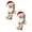 Khaki*2, variant on 1Pc Shaking Feet Wooden Doll, Handcrafted Shaking Wooden Man Figurine with Spring Legs and Santa Hat, Charming Little Wooden Man Figure for Car Dashboard Decorations, Christmas Decor, 2.36"