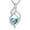 Style 10, variant on SISGEM 925 Sterling Silver Heart Turquoise Exquisite Pendant Necklace Boho Style Jewelry Gifts for Women Mother