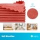 thumbnail image 2 of Paños de limpieza Orighty, paquete de 200 trapos de tienda, reutilizables, rojos, 2 of 7