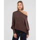 thumbnail image 3 of Asymmetric Draped Jumper, A Jumper As Ultra Soft As The Clouds Ladies Long Sleeve Slouch Batwing Plain Soft Knitted Jumper IIQ, 3 of 3