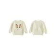 thumbnail image 2 of Miaouyo Toddler Baby Girl Christmas Fall Sweaters 6 12 18 24 Months 2T 3T 4T Classic Long Sleeve Reindeer/Letter Embroidery Knit Pullover Tops, 2 of 9