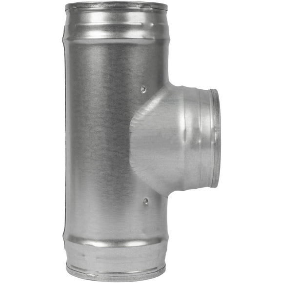 4'' Inch Duct Splitter to 90 Degree 4"" Inch Branch for Exhaust Fan, Dryer Vent Hose - 3 Way Duct Hose Connector, T Shape, T Joint Metal, Ducting Adapter, 4x4x4 Splitter