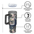 thumbnail image 4 of OBREWU Pioneer Flower Tumbler with Handle and Lid,Pioneer Flower 40oz Double Wall Vacuum Insulated Tumbler,Cups Gift for Women and Men, 4 of 7