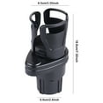 thumbnail image 2 of Yucurem 2 In 1 Car Cup Holder Expander Rotating Telescopic Bottle Stand Kitchen Essentials (Matt Black), 2 of 10