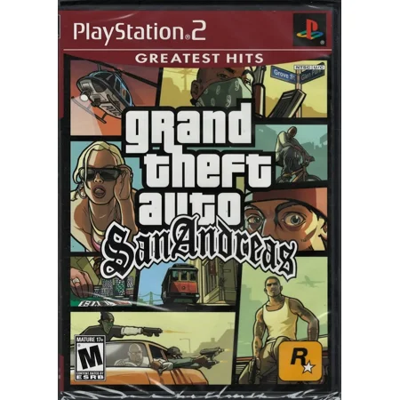 Grand Theft Auto: San Andreas AMZ PS2 (Brand New Factory Sealed US Version) Play