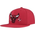 thumbnail image 3 of Men's Mitchell & Ness Red Chicago Bulls Starlight Snapback Hat, 3 of 5
